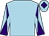 Light blue, light blue and purple diabolo on sleeves, light blue cap, purple diamond (The Mamillius Partnership)