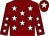 Maroon, white stars, maroon cap, white star (Mr Michael Stenning)