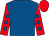 Royal blue, red sleeves, royal blue spots, red cap (The Boom Syndicate)