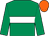 Emerald green, white hoop, orange cap (The Borris Partnership)