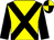 Yellow, black cross belts and sleeves, black and yellow quartered cap (Mr W E Enticknap & Partner)