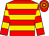 Crimson, gold hoops (Mr Michael Wigham)
