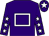 Purple, white hollow box, white stars on sleeves, white star on cap (John J F O'Mahony)