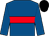 Royal blue, red hoop, royal blue sleeves, black cap (R H Fowler)