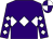 Purple, white triple diamond, diamonds on sleeves, quartered cap (Mrs Jayne Sivills)