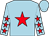 Light blue, red star, light blue sleeves, red stars (The Rose And Thistle Partnership)