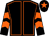 Black, orange seams, chevrons on sleeves, black cap, orange star (Simon Mulvany & Partner)