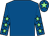 Royal blue, light green stars on sleeves, royal blue cap, light green star (Keep The Faith Partnership)