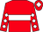 Red, white hoop, diamonds on sleeves, red cap, white diamond (Janet Cooper /payne/parkinson/valentin)
