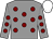 Grey, maroon spots, white cap (Miss C Tinkler)