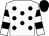 White, black spots, hooped sleeves, black cap (The Shinton Family)