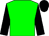 Green, black cap and hooped sleeves (Mr B I Case)