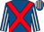 Royal blue, red cross belts, royal blue and white striped sleeves and cap (Mr K Bishop)