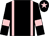 Black, pink braces, pink armlet, pink star on cap (J John Barry)