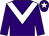 Purple, white chevron, white star on cap (Dalma Syndicate)