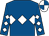 Royal blue, white triple diamond & diamonds on sleeves, quartered cap (Mrs Patricia O'Rourke)