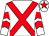 White, red cross sashes, red chevrons on sleeves, red star on cap (Anita Soros & John Keogh)