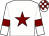 White, maroon star, maroon armlet, check cap (Mrs Wendy O'Leary)