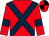 Red, dark blue cross belts and armlets, red and black quartered cap (Mr George Cazenove)