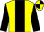 Yellow, black stripe and sleeves, quartered cap (Mr Ian Prichard)