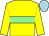 Yellow, light green hoop, light blue cap (Anthony Ross And Amy Abbott)