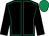 Black, emerald green seams, black sleeves, emerald green cap (Jj Quinn Racing Ltd)