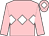 Pink, white triple diamond and diamond on cap (Mr John E Lund)