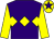 Purple, yellow triple diamond and sleeves, yellow cap, purple star (The Good Bad Ugly And Deaf)