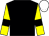 Black, yellow sleeves, black armlets, white cap (Johnnie Delta Racing)