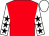 Red, white sleeves, black stars, white cap (Mezzone Family)