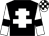 Black, white cross of lorraine, white sleeves, black armlets, check cap (Mrs Jennifer Hill & Mrs Samantha Toome)