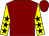 Maroon, yellow sleeves, black stars (The Blakesley Racing Club)