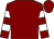 Maroon, white hooped sleeves (Mr John Wade)