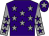Purple, grey stars, grey sleeves, purple stars, purple cap, grey star (Girsonfield Racing Club)