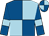 Royal blue and light blue (quartered), royal blue sleeves, light blue armlets (Blacklock Simpson & Partner)