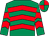 Emerald green, red chevrons, quartered cap (Mr Ian Hamilton)