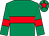 Emerald green, red hoop, armlets and star on cap (Sullivan Racing)