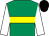 Emerald green, yellow hoop, white sleeves, black cap (Mr F Lloyd)