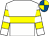White, yellow hoop, hooped sleeves, royal blue and yellow quartered cap (Mr Pw Gillbard)