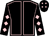 Black, pink seams, diamonds on sleeves and cap (The Real Partnership)
