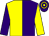 Purple & yellow halved, sleeves reversed, hooped cap (C O'Neill & Kevin Hart & Crevan O'Grady)