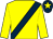 Yellow, dark blue sash, dark blue cap, yellow star (Barry Connell)