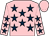 Pink, dark blue stars, pink cap (Caveat Emptor Partnership)