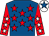 ROYAL BLUE, RED stars, RED sleeves, WHITE stars, WHITE cap, ROYAL BLUE star (Mr. Mike Hemmings)