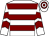White, maroon hoops, chevrons on sleeves (International Plywood (importers) Ltd)