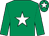 Emerald green, white star and star on cap (Over The Moon Racing)
