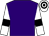 Purple, white sleeves, black armlets, hooped cap (Mr Tim Dykes)