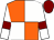 Orange and white (quartered), white sleeves, maroon armlets, maroon cap (Jaffa Racing Syndicate)