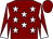 Maroon, white stars, diabolo on sleeves, maroon cap (Team Tom)