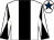 White, black stripe, diabolo on sleeves, white cap, dark blue star (Mr Neil Taylor)